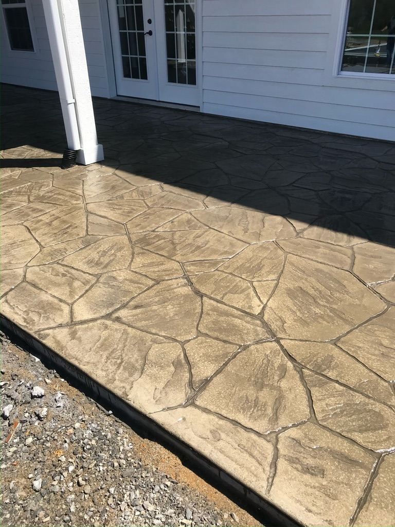 Stamped Patio project by A2Z Concrete in North Florida