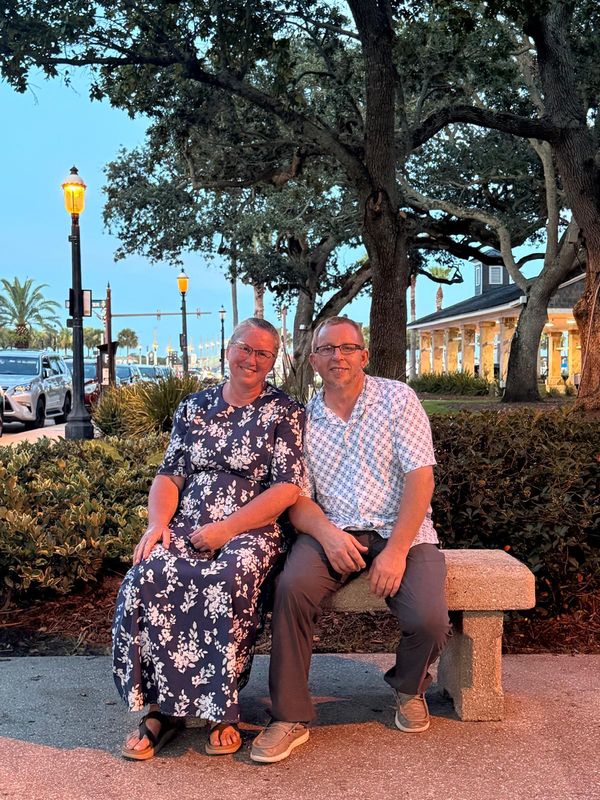Steve Sommers, owner of A2Z Concrete LLC, with his wife