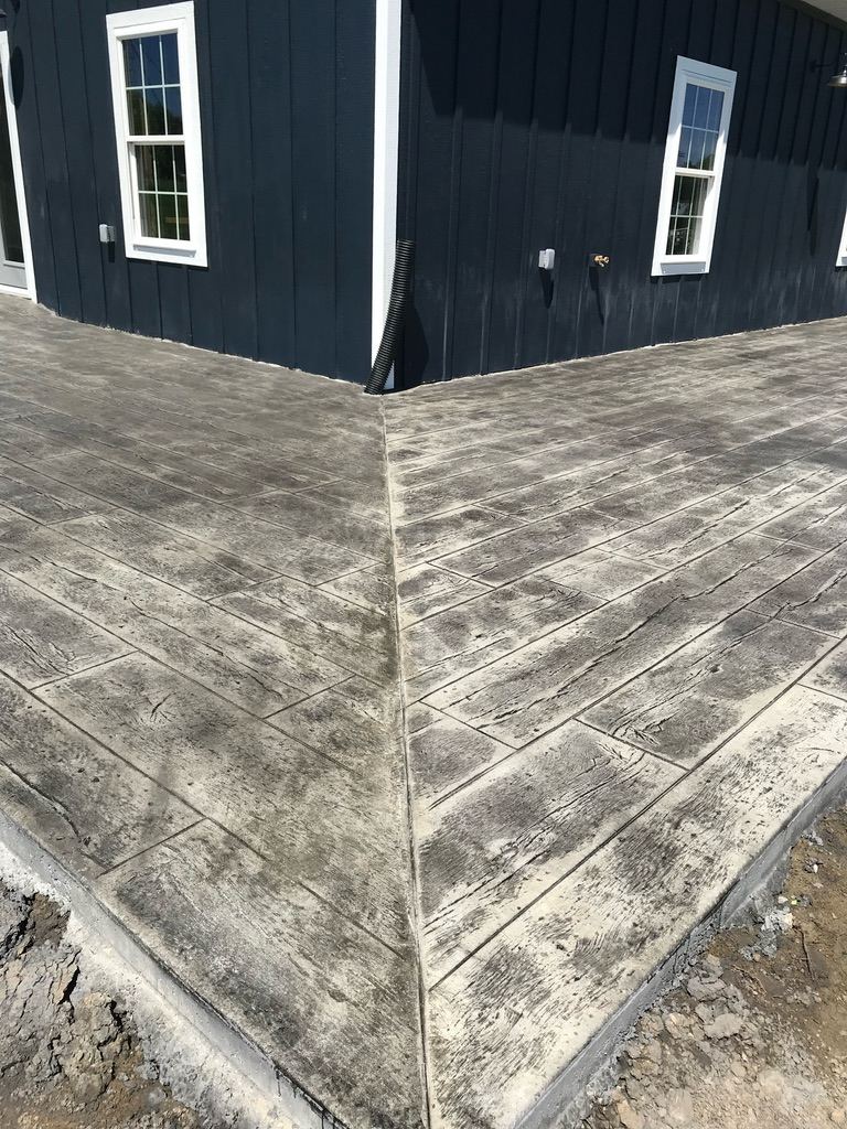 Wood-Plank Stamp project by A2Z Concrete in North Florida
